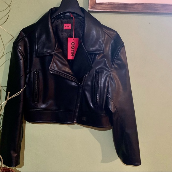 Hugo Boss Women Leather Jacket - Picture 3 of 4